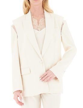 Blazer con pizzo BURRO 40