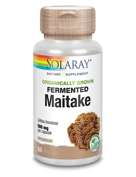 Capsule Maitake 500mg 60 Unità - Solaray - FashionsVida