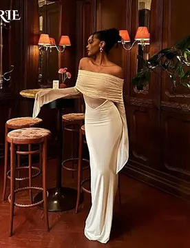 LORIE Lace Beach Mermaid Wedding Dresses Long Flared Sleeve A-Line Bride Gown Illusion Bridal Dress vestidos de novia Customized - Aliexpress - FashionsVida