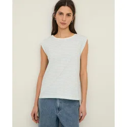 Camiseta de mujer sin mangas de algodón orgánico