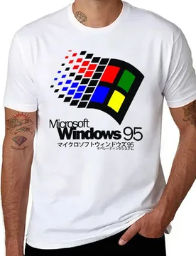 BEST SELLING -Windows 95 Japan MERCHANDISE T-Shirt t shirt custom print t shirts for man pack cotton T-Shirt - Aliexpress - FashionsVida