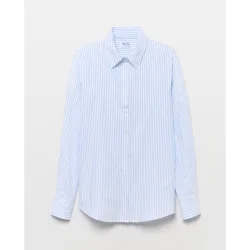 Camisa Oxford estampada de mujer