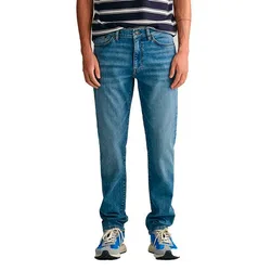 Jean Slim Fit Mid Blue Worn In 32