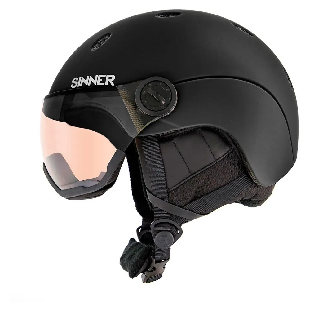 Casque Avec Visière Titan Visor Trans Matte Black XL unisex - Sinner - FashionsVida