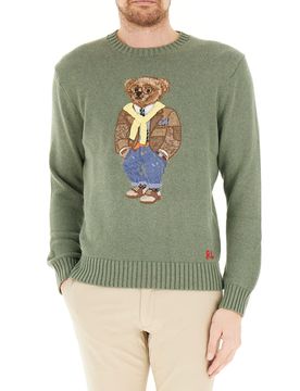 Maglione girocollo POLO VERDE CHIARO S