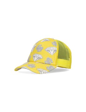 Cappellino Visiera Curva Uomo Diamonds & Dollars Trucker Cap Yellow