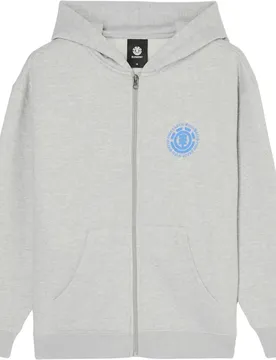 Felpa Con Zip Seal Mid Grey Heather 12 Anni