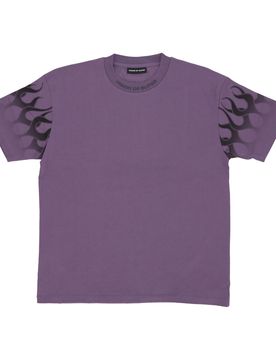 Maglietta Uomo Flames Tee Purple/black
