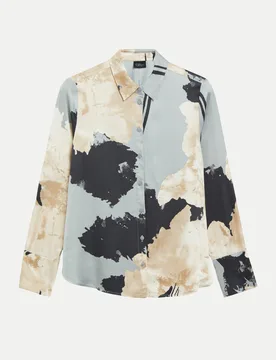BLACK LABEL Regular-Fit Satinbluse Mehrfarbig 44 - S. Oliver - FashionsVida