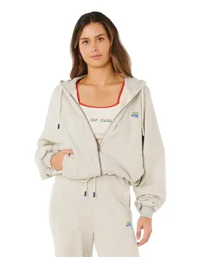 Sweat-shirt à Zip Surf Side Spliced Grey Marle XS