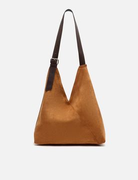 Vire große Hobo-Tasche aus Wildlederimitat mit Druckknopfverschluss