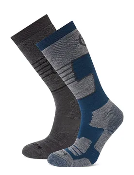Linz 2 Pack Womens Ski Socks - - Size: S - TOG24 - FashionsVida