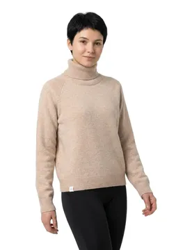 Pull à Col Roulé Sara Light Beige M