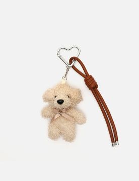 Misako Osi bear charm keyring Sand