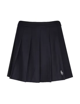 Mini-jupe SRC WOOL SCHOOL bleu marine S - Sporty & Rich - FashionsVida