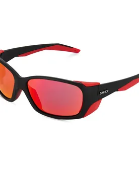 Lunettes De Soleil King Peak Matte Black / Matte Red Smoke Red Oil/CAT3 Homme