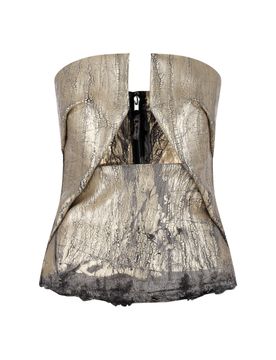 Structured Bustier-Style Cotton Top