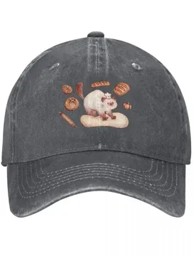 Bakery cat kneading bread Baseball Cap Streetwear Ball Cap Golf luxury caps Women's Beach Men's - Aliexpress - FashionsVida