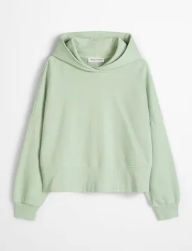 Sudadera de mujer con capucha relajada con algodón reciclado - MARC O'POLO - FashionsVida