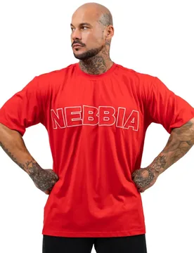 T-shirt à Manches Courtes Loose Legacy Red L - Nebbia - FashionsVida