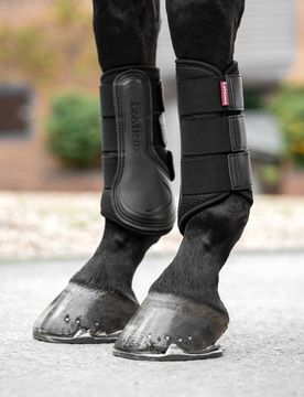 Mesh Brushing Gamaschen, black XL