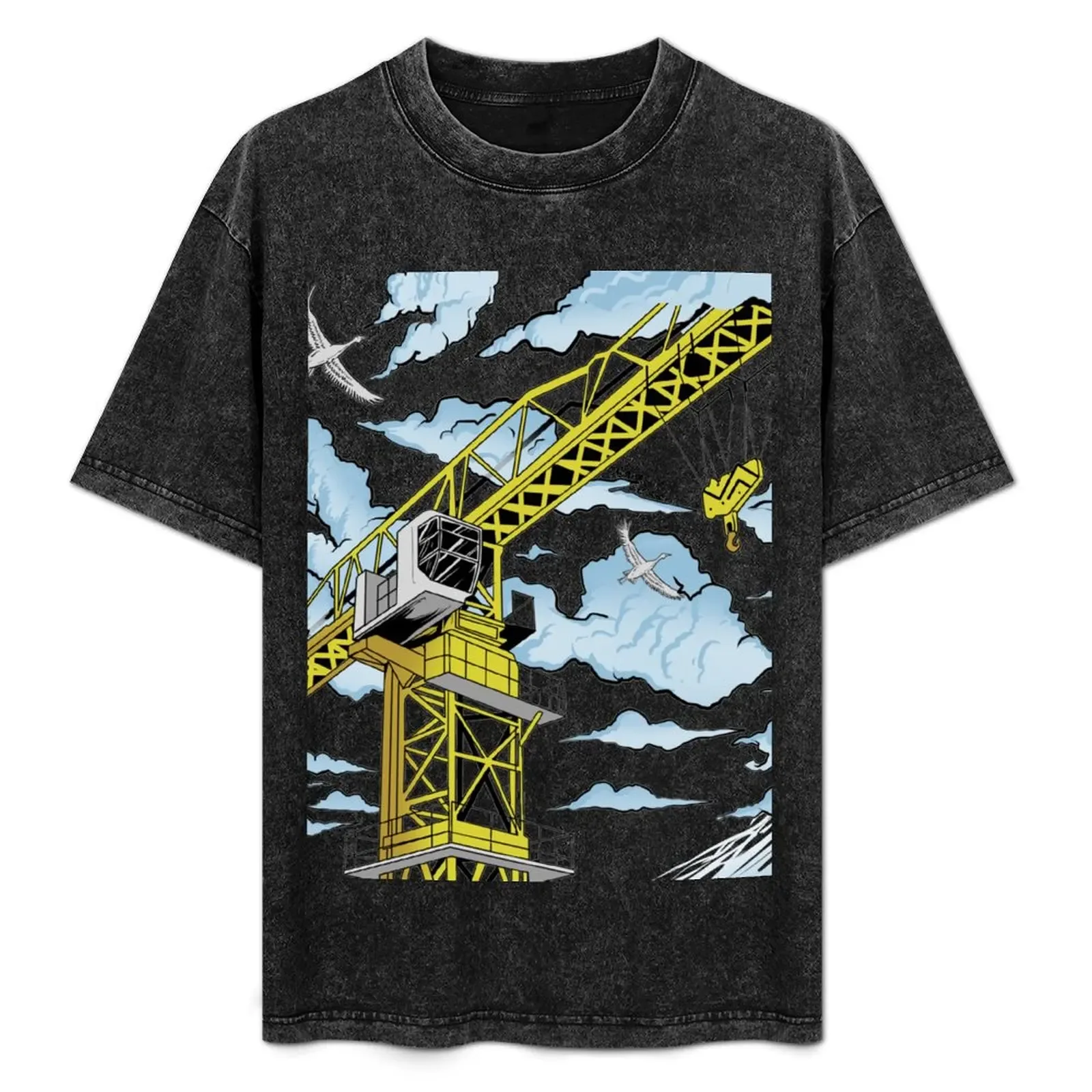 Tower Cranes Work T-Shirt Moisture Wicking Quick Dry Tee - Aliexpress - FashionsVida