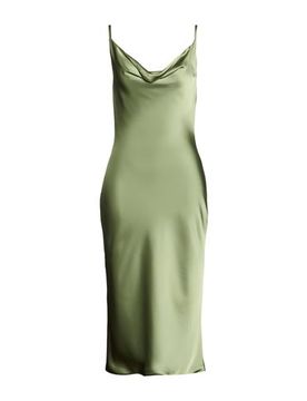 Midi-Kleid Damen Salbeigrün 40 Damen