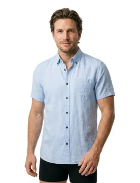 Camicia A Maniche Corte Clayton 25cn506s Pastel Blue M