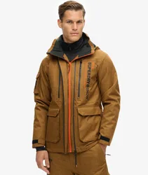 Superdry Herren Ski Peak Rescue Jacke Braun - Größe: XL