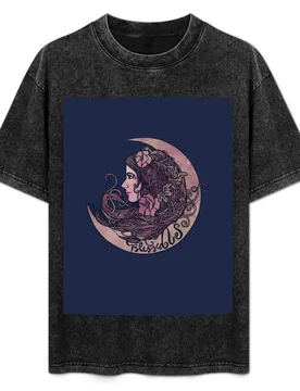 Blessed Be Moon Goddess T-Shirt Everyday Wear Basic Short Sleeve Top - Aliexpress - FashionsVida