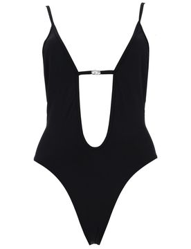 Chic One-Piece Swimsuit with Bold Print