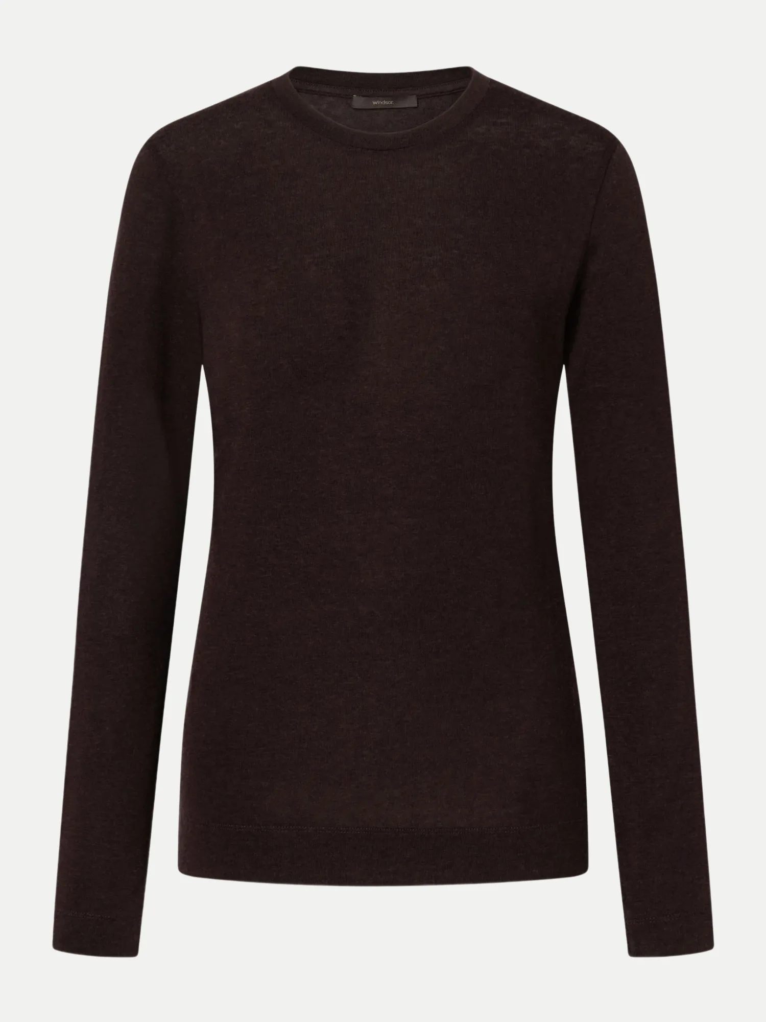 Slim-Fit Langarmshirt Braun 42 - Windsor Women - FashionsVida