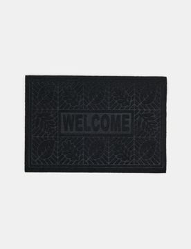Tappetino con la scritta Welcome - nero