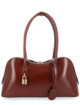 Medium Vegan Leather Shoulder Bag