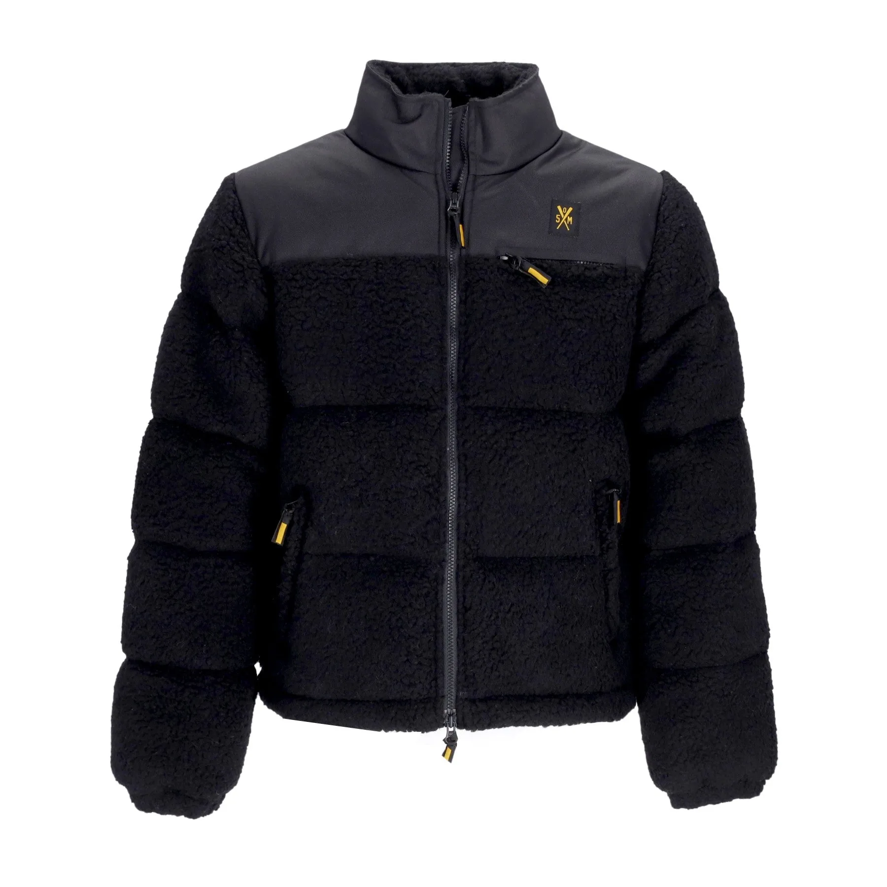 Orsetto Uomo Retrofuture Sherpa Jacket Black - 5TATE OF MIND - FashionsVida