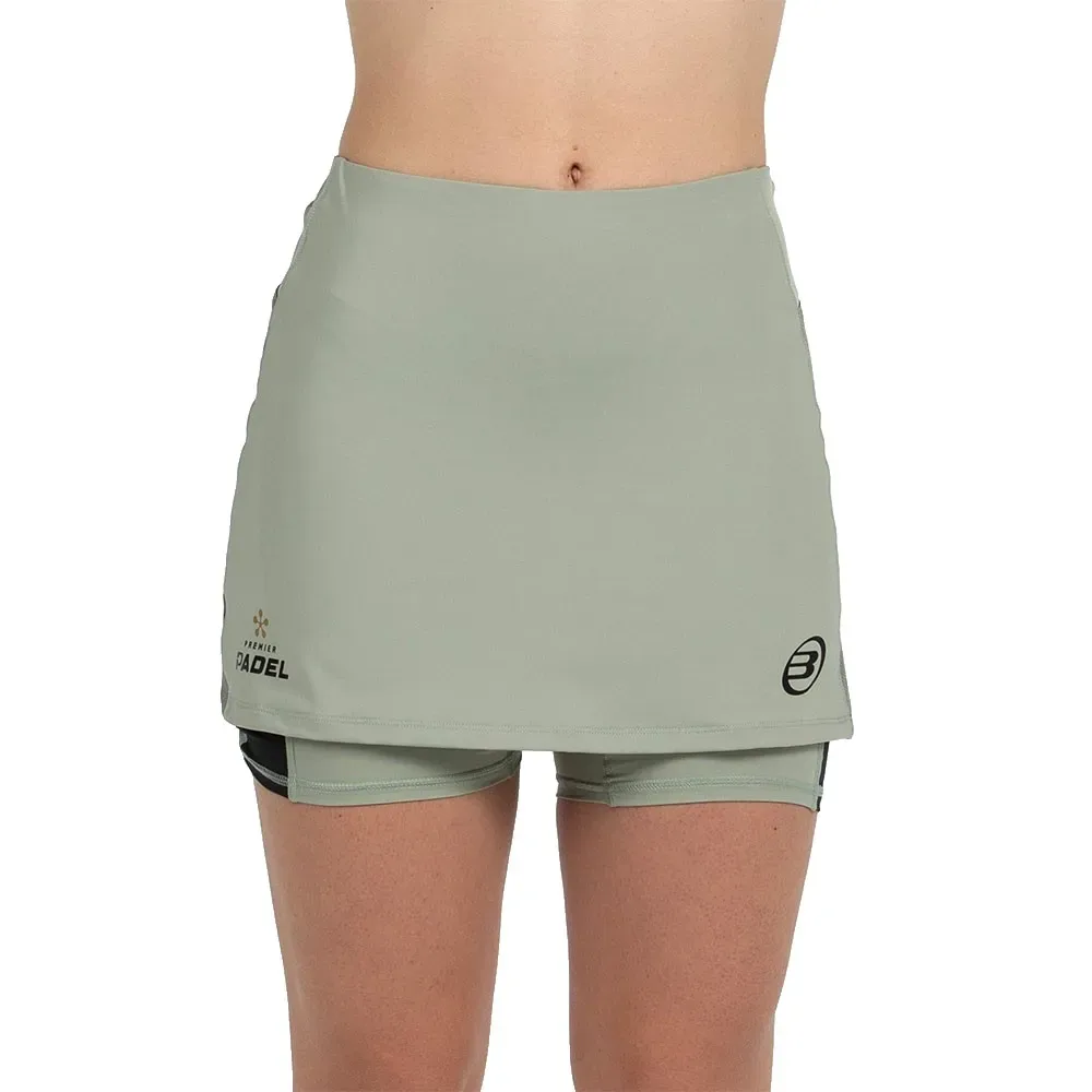 Bullpadel Portoa Skirt Eucalipto M - Bullpadel - FashionsVida