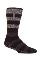 Mens Low Cut Thermal Slipper Bed Socks - - Size: L