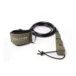 Leash De Compétition Grom 5´0´´ 5mm Army Black One Size unisex
