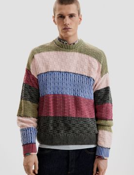 Jersey punto pespuntes, Hombre, Algodon, M