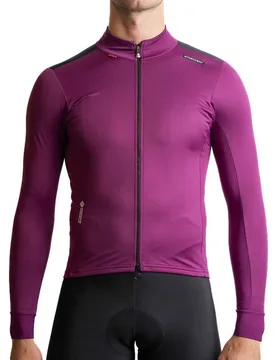 Giacca Dena Gore-tex Infinium™ Windstopper® Burgundy / Black - Etxeondo - FashionsVida