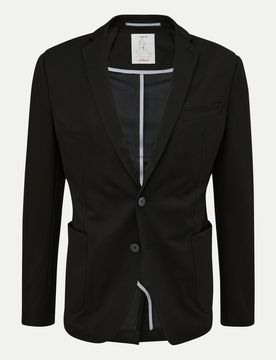 BLACK LABEL Slim-Fit Sakko aus Stretch-Jersey Schwarz 102