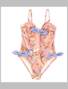 Kids Tie-Front One-Piece Swimsuit