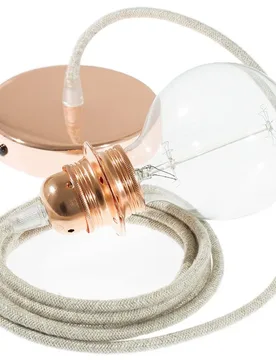 Cables Lampe Suspendue Pendel Pour Abat-jour Rn01 2 M Neutral / Copper One Size - Creative - FashionsVida