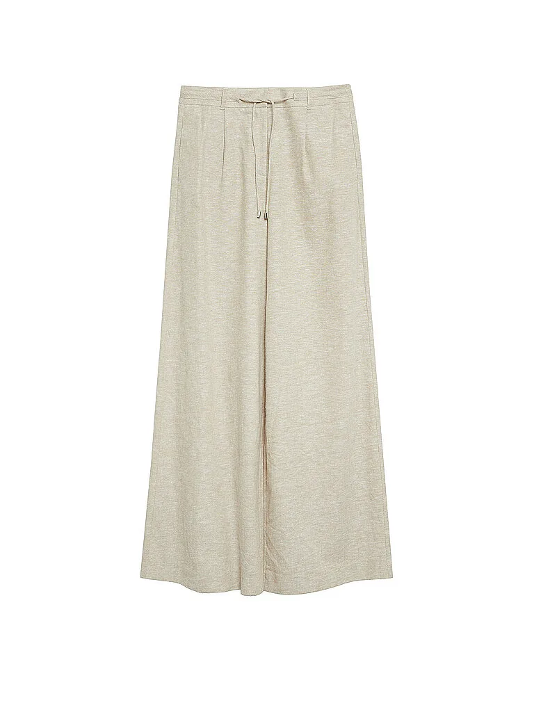 Pantalón de vestir de pernera ancha gris claro 42 - Comma - FashionsVida