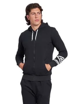 Sweat-shirt à Zip Fw Terrace Black M Homme