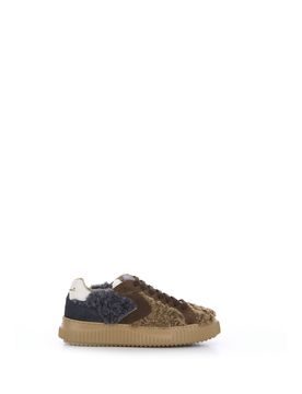 Sneakers in pelle MARRONE 36