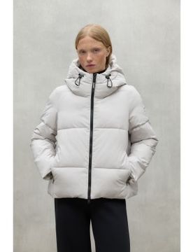 Para mujer. MCWGAJKIPALA0274W24-021 Abrigo Ipala (L), Casual, Gris, Poliéster Reciclado, Sostenible