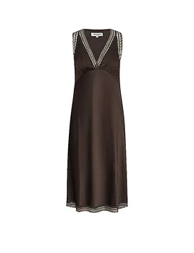 Vestido midi CLARILL marrón XL - Lollys Laundry - FashionsVida