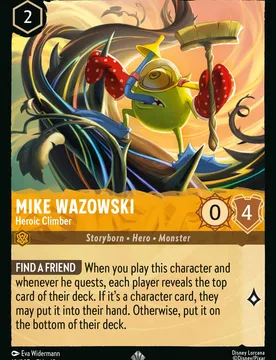 Mike Wazowski - Heroic Climber (Foil) Attack of the Vine! - Disney - FashionsVida