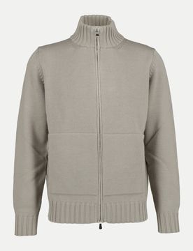 Strickjacke mit Zip Beige 52
